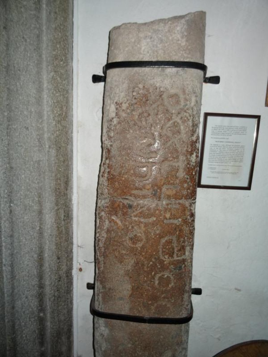 The Datuidoc Stone in Lustleigh church
